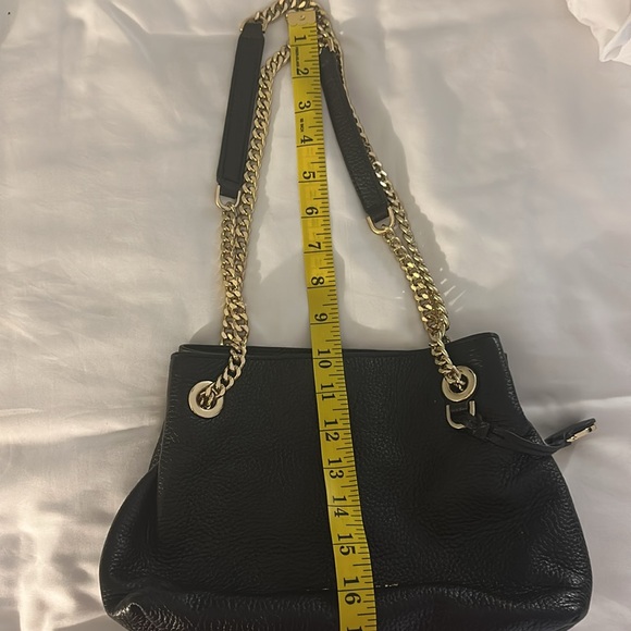 Michael Kors Black mini Shoulder Bag with Gold Accents - Picture 3 of 11